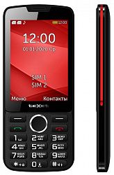 Мобильный телефон TEXET TM-308 Black-Red