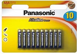 Батарейка щелочная PANASONIC LR03APB/10BW Alkaline Power AAA