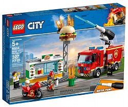 Конструктор LEGO Пожар в бургер-кафе CITY 60214