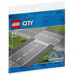 Конструктор LEGO Прямой и Т-образный перекрёсток CITY 60236
